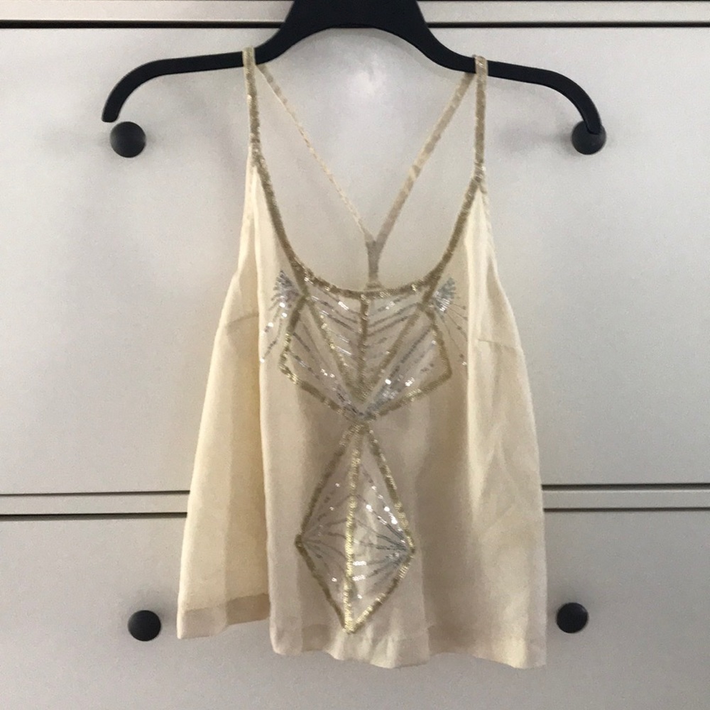 Gold & Silver Sequened Racerback Top ✨